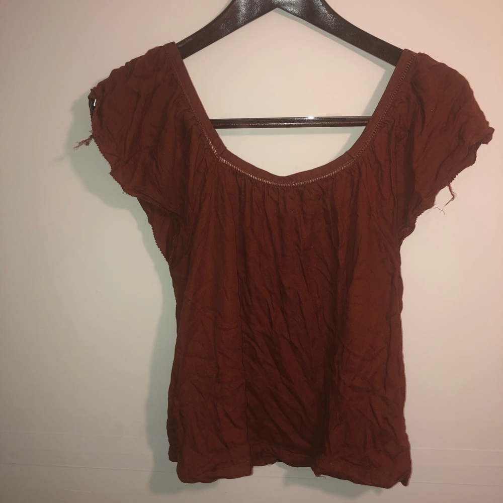 Mossimo Brown Blouse